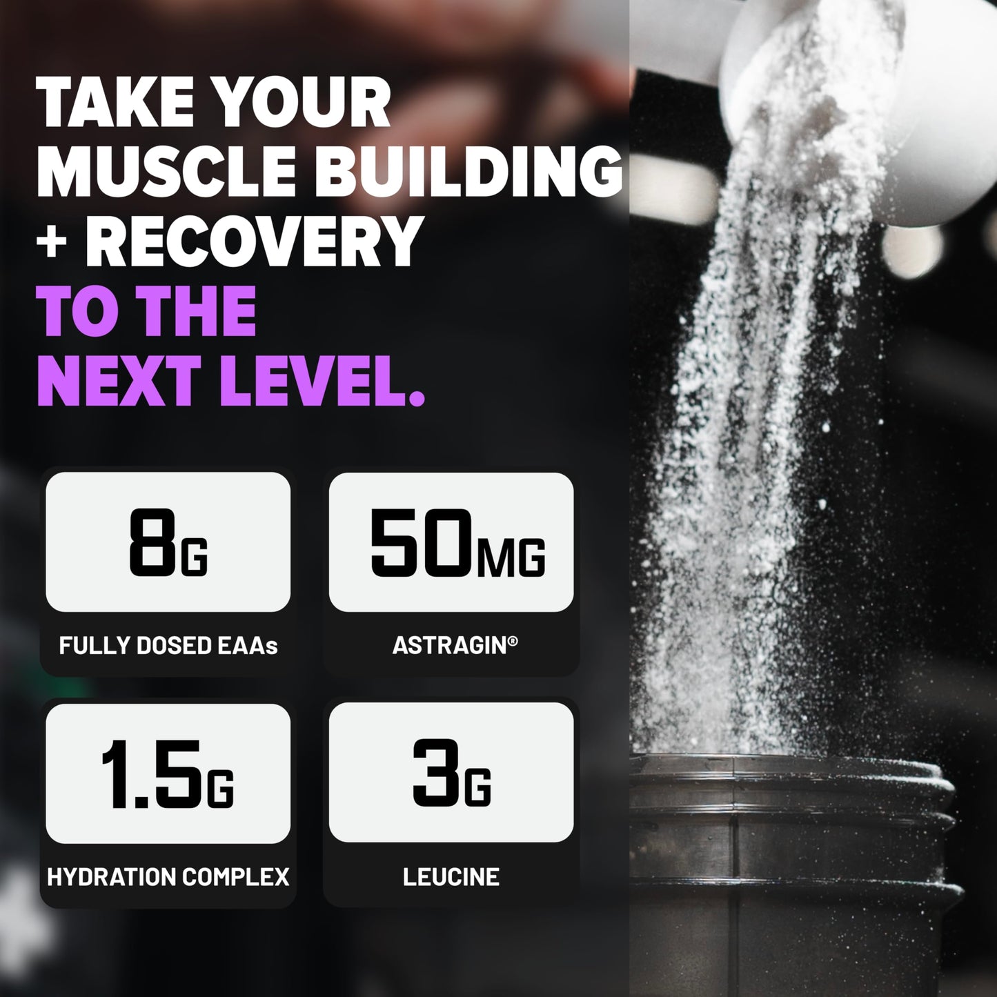 Nutrex Research EAA Hydration | EAAs + BCAA Powder | Muscle Recovery, Strength, Muscle Building, Endurance | 8G Essential Amino Acids + Electrolytes | Strawberry Watermelon 30 Serving