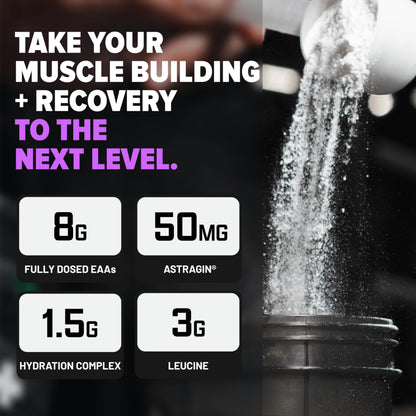 Nutrex Research EAA Hydration | EAAs + BCAA Powder | Muscle Recovery, Strength, Muscle Building, Endurance | 8G Essential Amino Acids + Electrolytes | Strawberry Watermelon 30 Serving