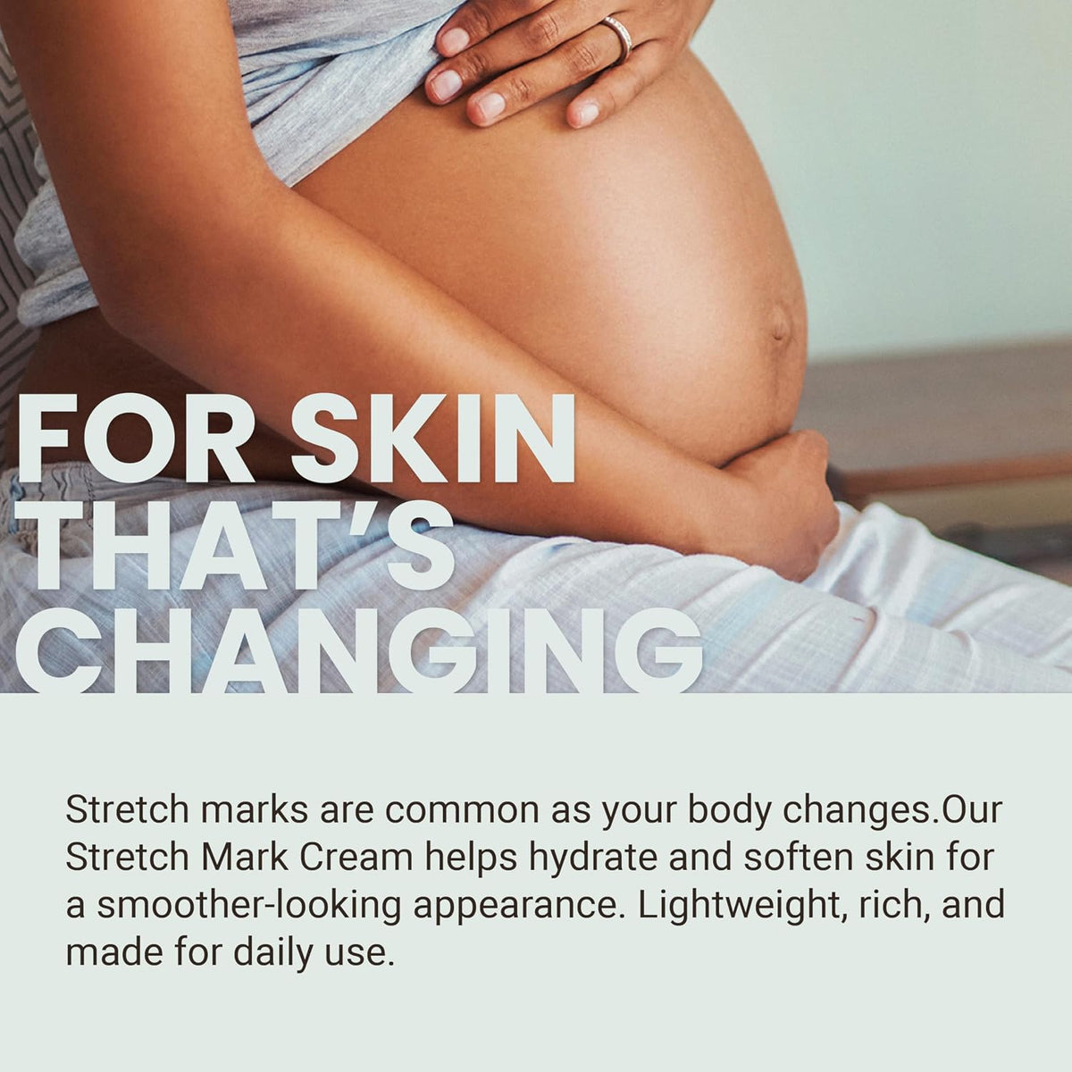 M3 Stretch Mark Cream for Pregnancy, with Collagen and Stem Cell, 4 oz