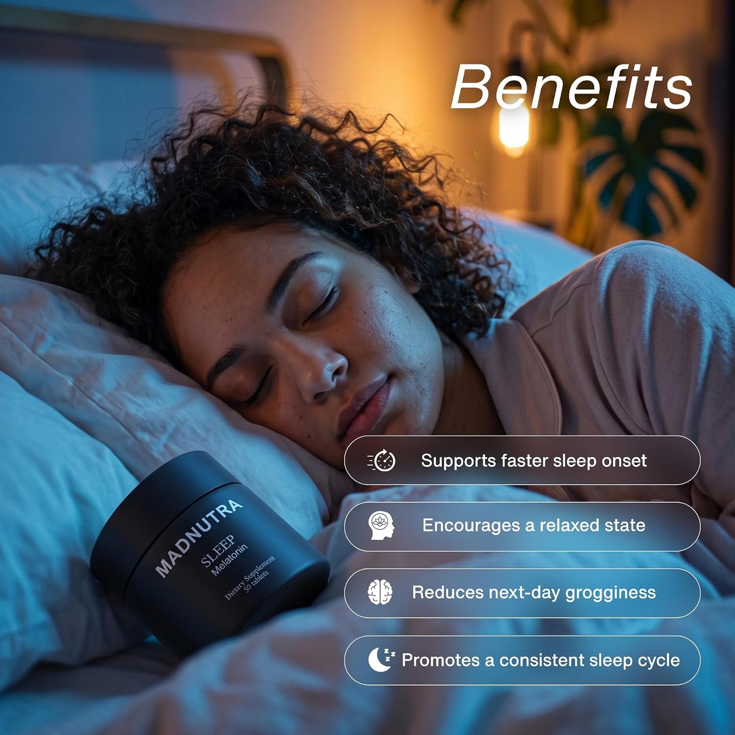 Melatonin 3mg Natural Relaxium Sleep Aid for Adults - Fast Acting Melatonin Supplements for Restful Sleep Jet Lag & Sleep Cycle Support - Non-GMO Organic 50 Tablets