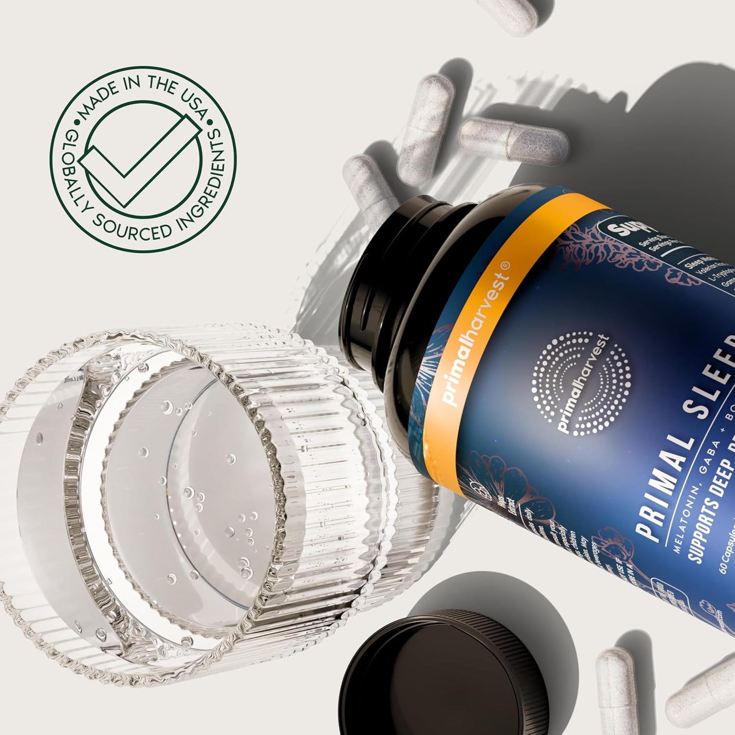 Primal Harvest Sleep - Daily Supplement, Gluten & Dairy Free, for Men & Women