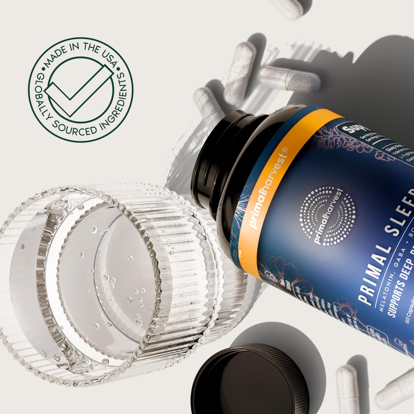 Primal Harvest Sleep - Daily Supplement, Gluten & Dairy Free, for Men & Women