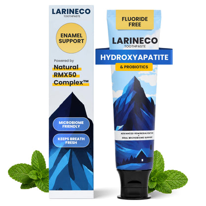 Larineco Nano Hydroxyapatite Toothpaste – Sulfate Free Remineralizing Toothpaste – Enamel Care, Gentle Whitening, Sensitive Teeth – 4oz