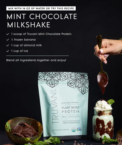 Truvani Organic Plant Based Protein Powder | Vanilla | 18 Servings | Vegan | 20g Pea Protein | Keto | Gluten & Dairy Free | Low Carb | No Added Sugar