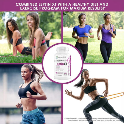 NatureGenX LeptinXT for Women – Weight Management with Green Coffee Bean, Garcinia & Green Tea Extract – Gluten-Free, Non-GMO, Vegan – 60 Capsules (1-Month Supply)