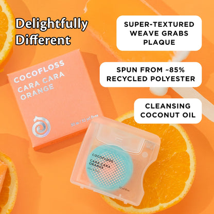 Cocofloss Expanding Woven Dental Floss by COCOLAB, Mint Scent, 1-Pack
