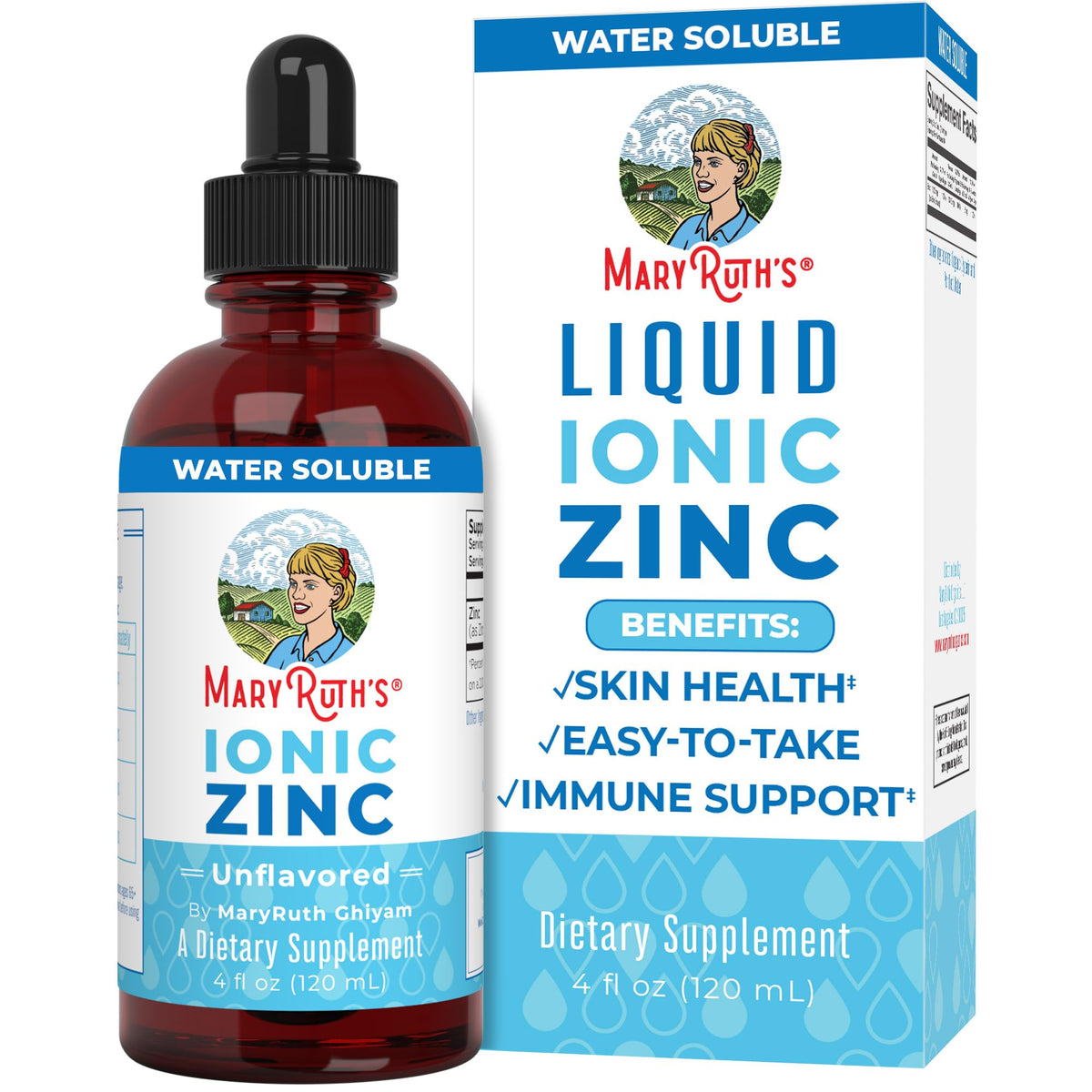 MaryRuth Organics Zinc Supplements for Immune Support, Ionic Zinc for Kids & Adults