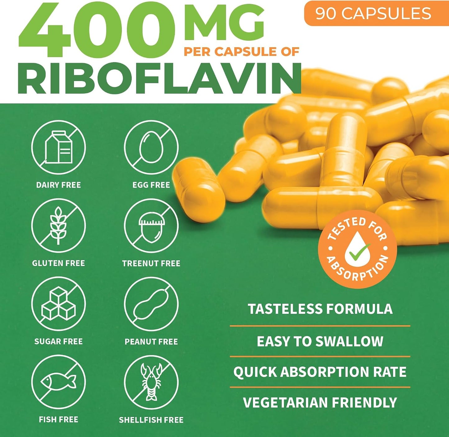 ForestLeaf Riboflavin & Magnesium Migraine Supplement - Riboflavin 400mg for Headache Relief - Ultimate Magnesium Glycinate Bundle with B2 Vitamin 400mg for Headache Migraine Relief Capsules