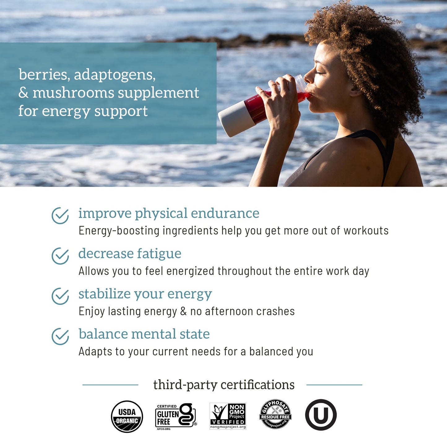 Organifi Red Juice - Energy Powder Reduces Afternoon Crashes and Boosts Digestion and Immune System, 30 Servings