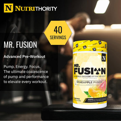 Nutrithority - Mr. Fusion Pump Pre Workout Powder (Pineapple Punch)