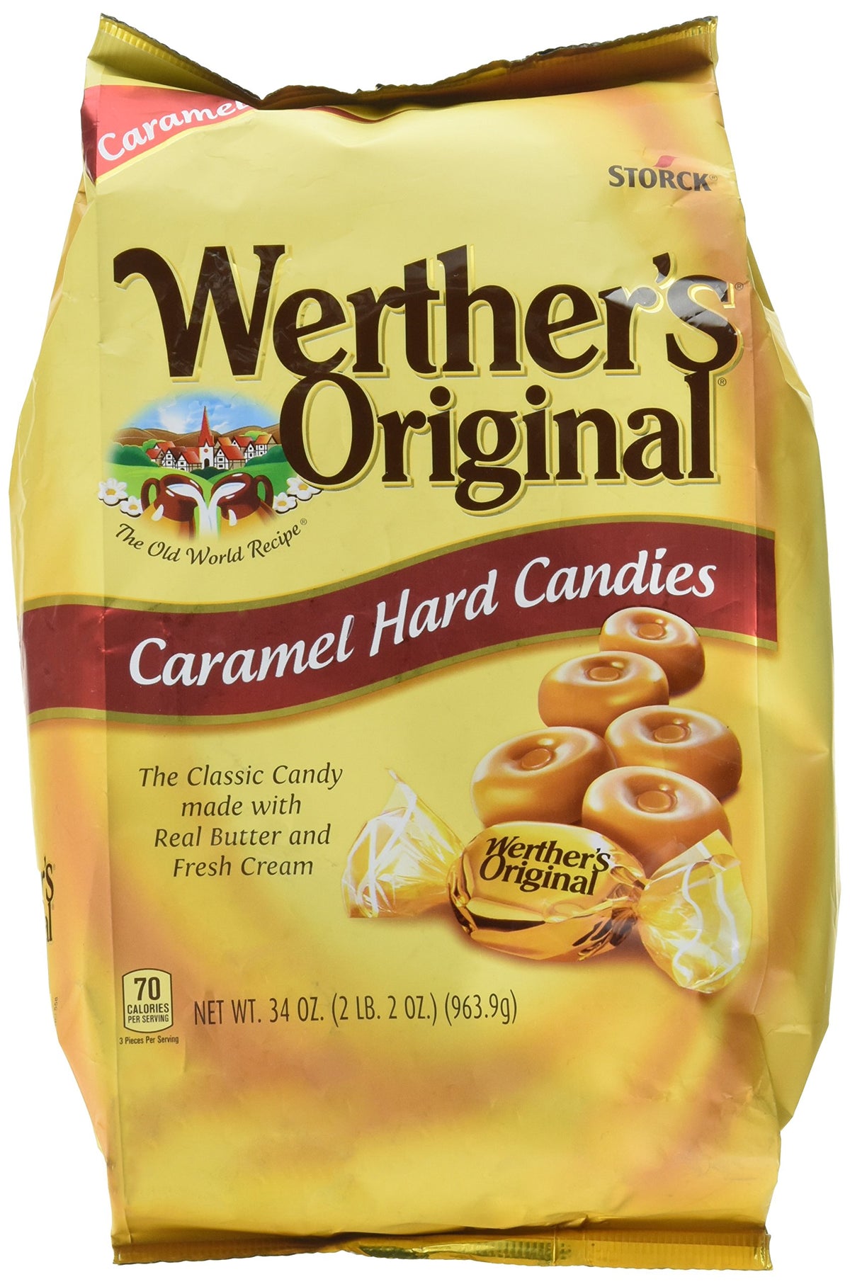 Werther's Original Sugar Free Hard Candies 1.46 Oz (3 Pack)