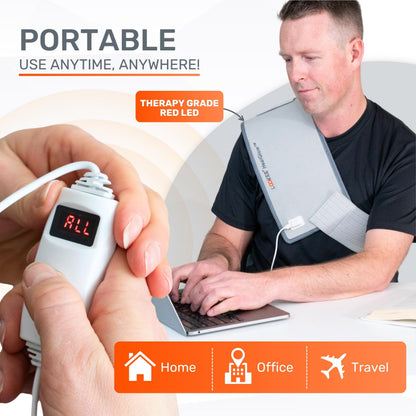 LOOKEE HealGlow Pro Medical Infrared & Red-Light Therapy Belt - LED Technology - 60W Powerful
