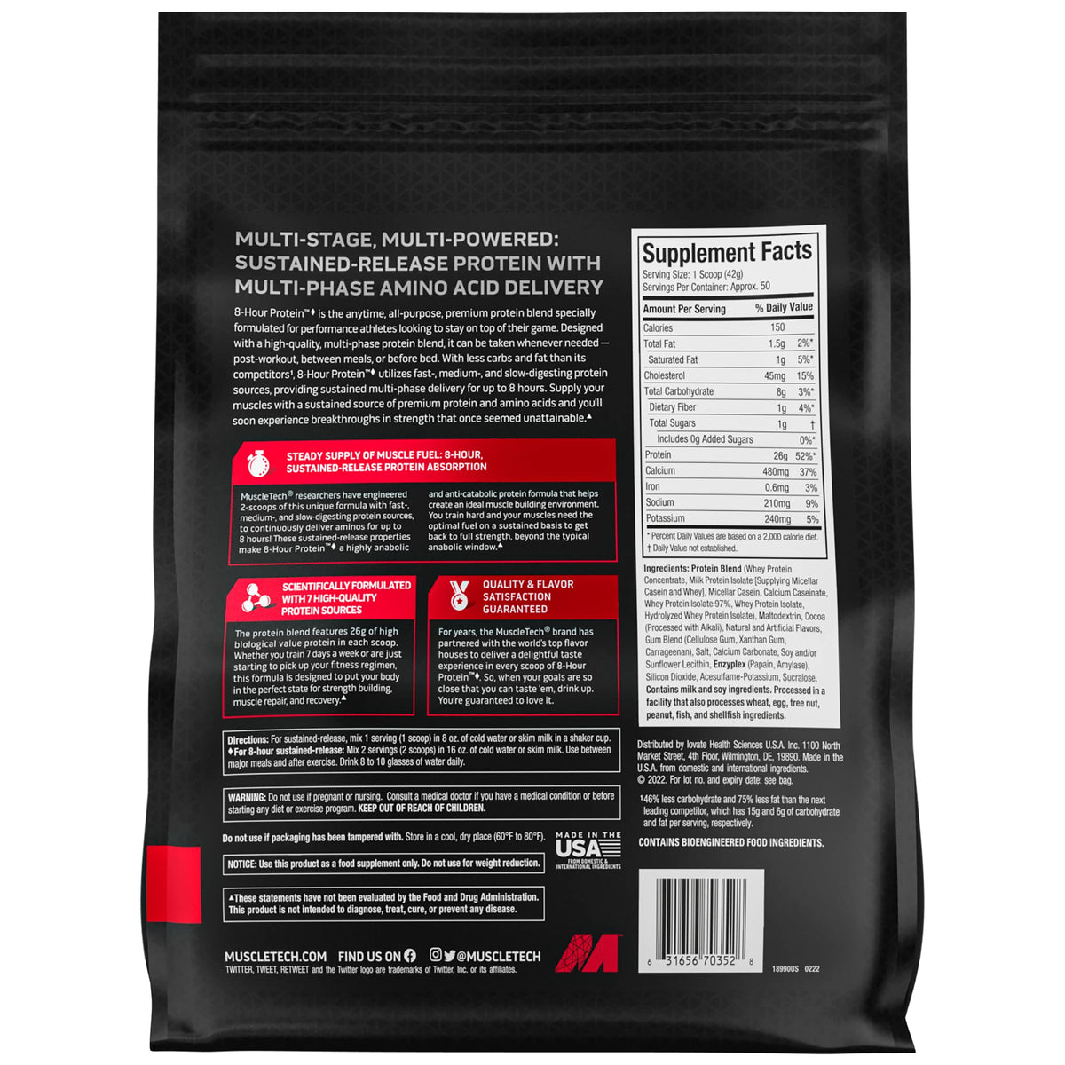 Muscletech Whey Protein Powder Phase8 Protein Powder & Platinum Multivitamin