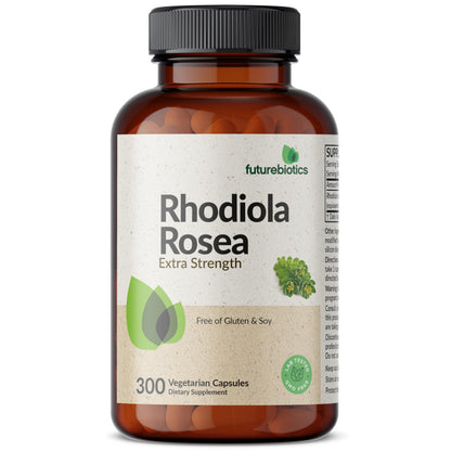 Futurebiotics Rhodiola Rosea Powder Adaptogenic Herb Vegetarian Capsules, 60 Count