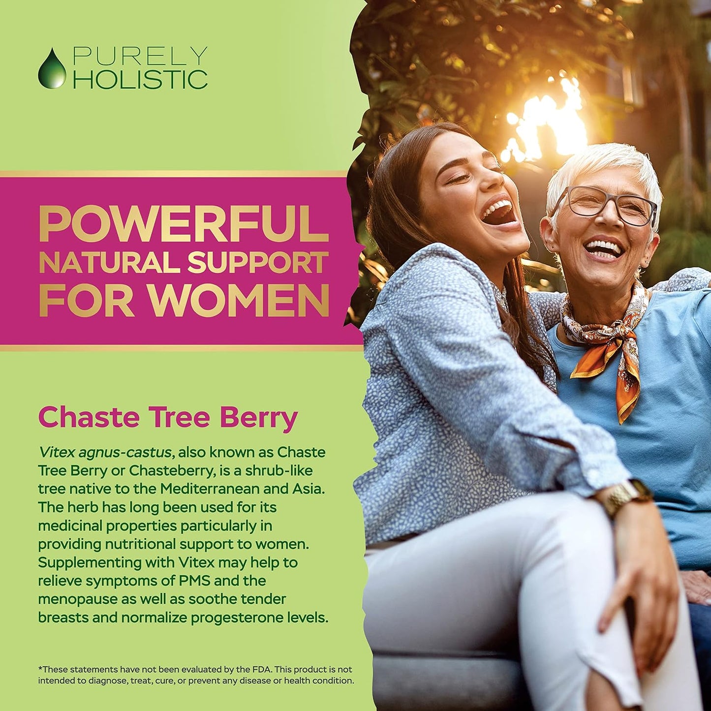 Chasteberry Vitex Supplement 650mg, Hormone Balance for Women, 120 Capsules | Agnus-Castus Chaste Tree Berry Capsules, Supports Hormone Balance & Menstrual Cycle for Women, Once-Daily, 4 Month Supply