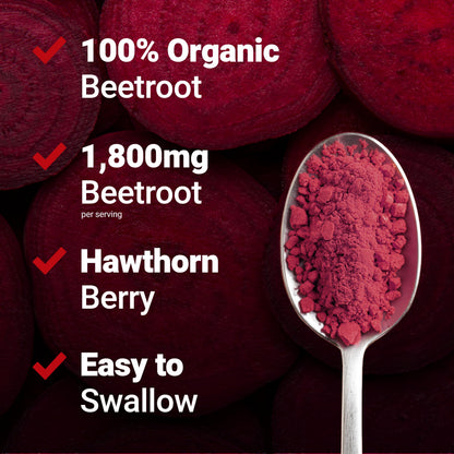 Force Factor Total Beets 1800mg Beet Root Capsules, Blood Pressure Support