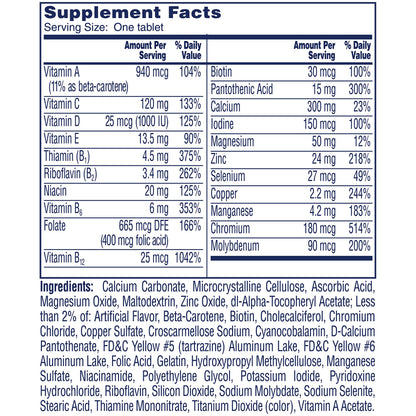 One A Day Women’s 50+ Multivitamins Tablet, Multivitamin for Women with Vitamin A, C, D