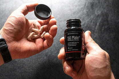 Supernatural Man 5G Male Natural T Booster Enhancing Supplement for Blood Flow, Stamina, Strength & Endurance Ginseng, Garlic, Ginkgo, Ginger Root, Vitamin D - Supports Healthy Males - 30 Capsules