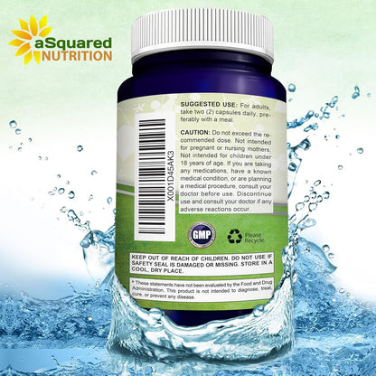 aSquared Nutrition Acetyl L-Carnitine 1000mg Max Strength - 200 cápsulas vegetales - Alta dosis de acetil L carnitina HCL (ALCAR) suplemento píldoras para apoyar la energía pura, la función cerebral y