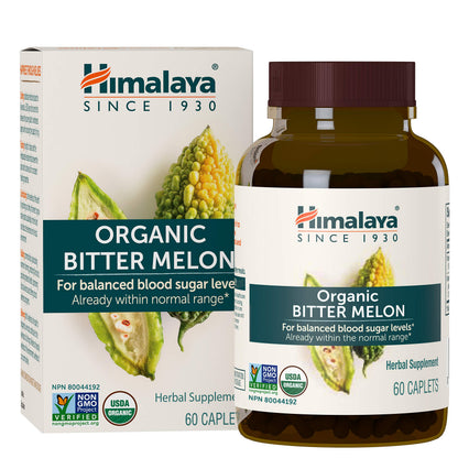 Himalaya USDA Organic Bitter Melon Capsules, 660 mg, 60 Caplets