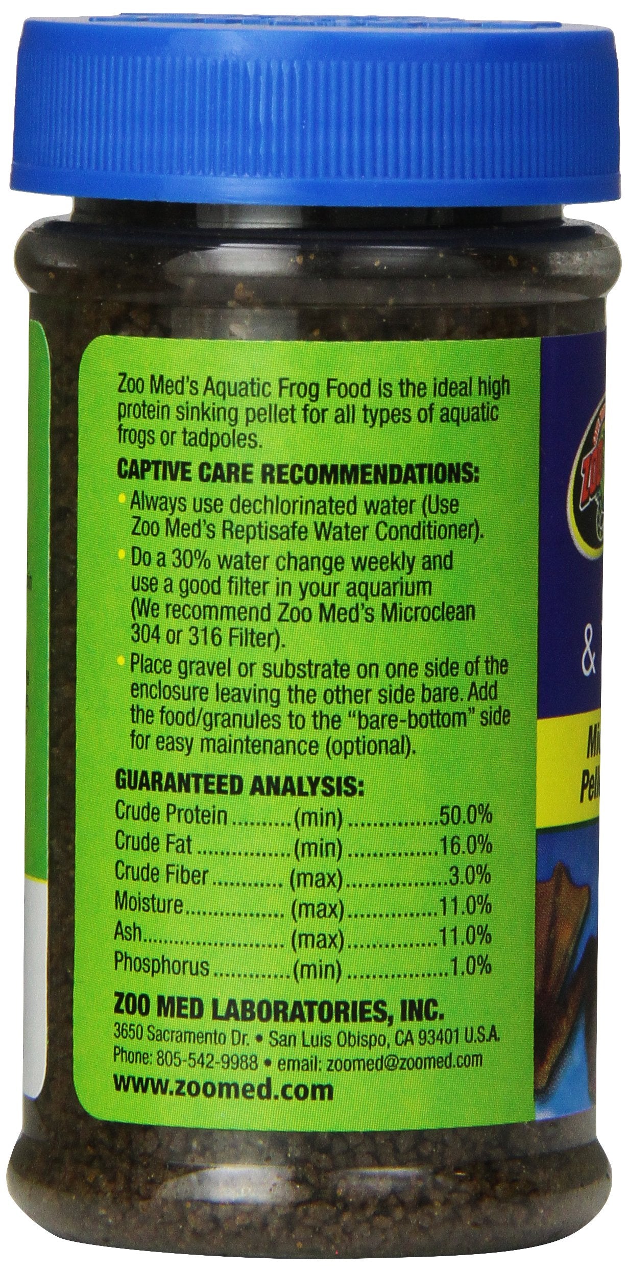 Zoo Med Aquatic Frog and Tadpole Food, 12 Ounces Each, Made in The USA (12 Ounces)