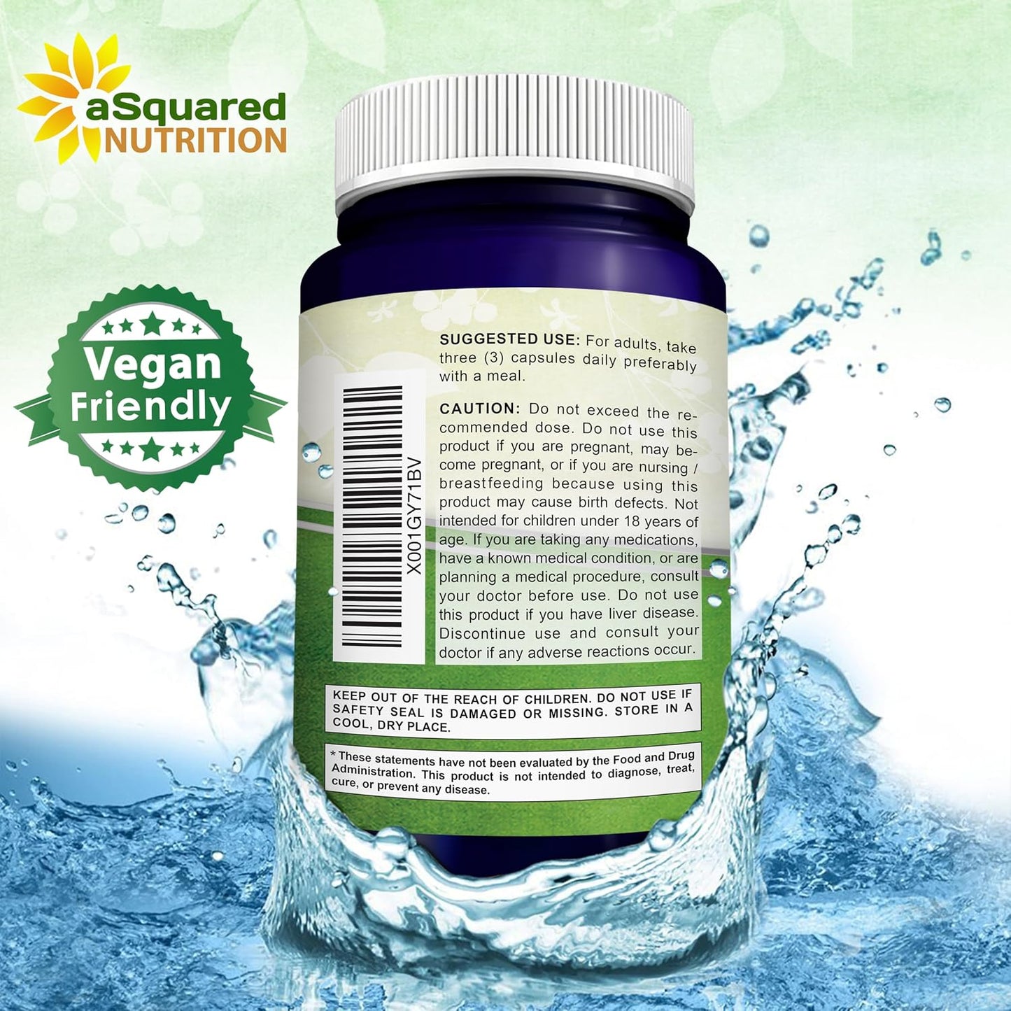 aSquared Nutrition Red Yeast Rice 1800mg - Dietary Supplement Vegan Powder Pills to Support Cardiovascular Health - 180 Veggie Capsules