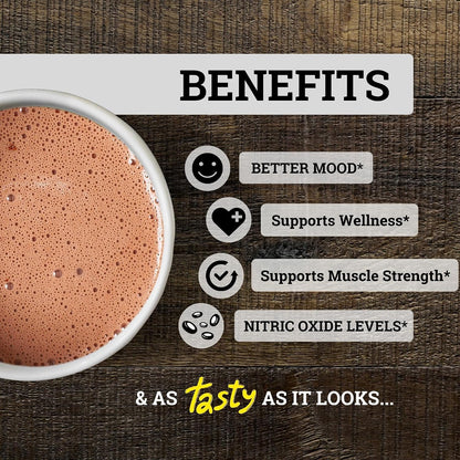 Black Forest High Flavanol Cocoa Powder - 1200mg Flavanols & Flavonoids with 600mg Epicatechin - 10X Concentrated Dark Cocoa Extract for Nitric Oxide and Wellness Support - Non-GMO Vegan