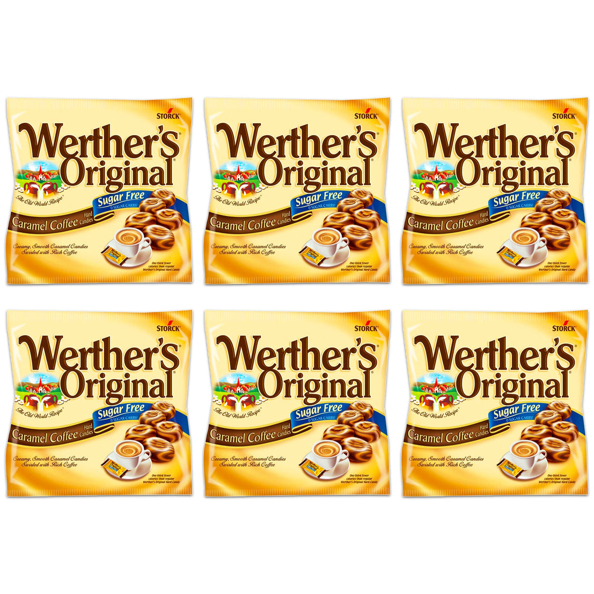 Werther's Original Sugar Free Hard Candies 1.46 Oz (3 Pack)