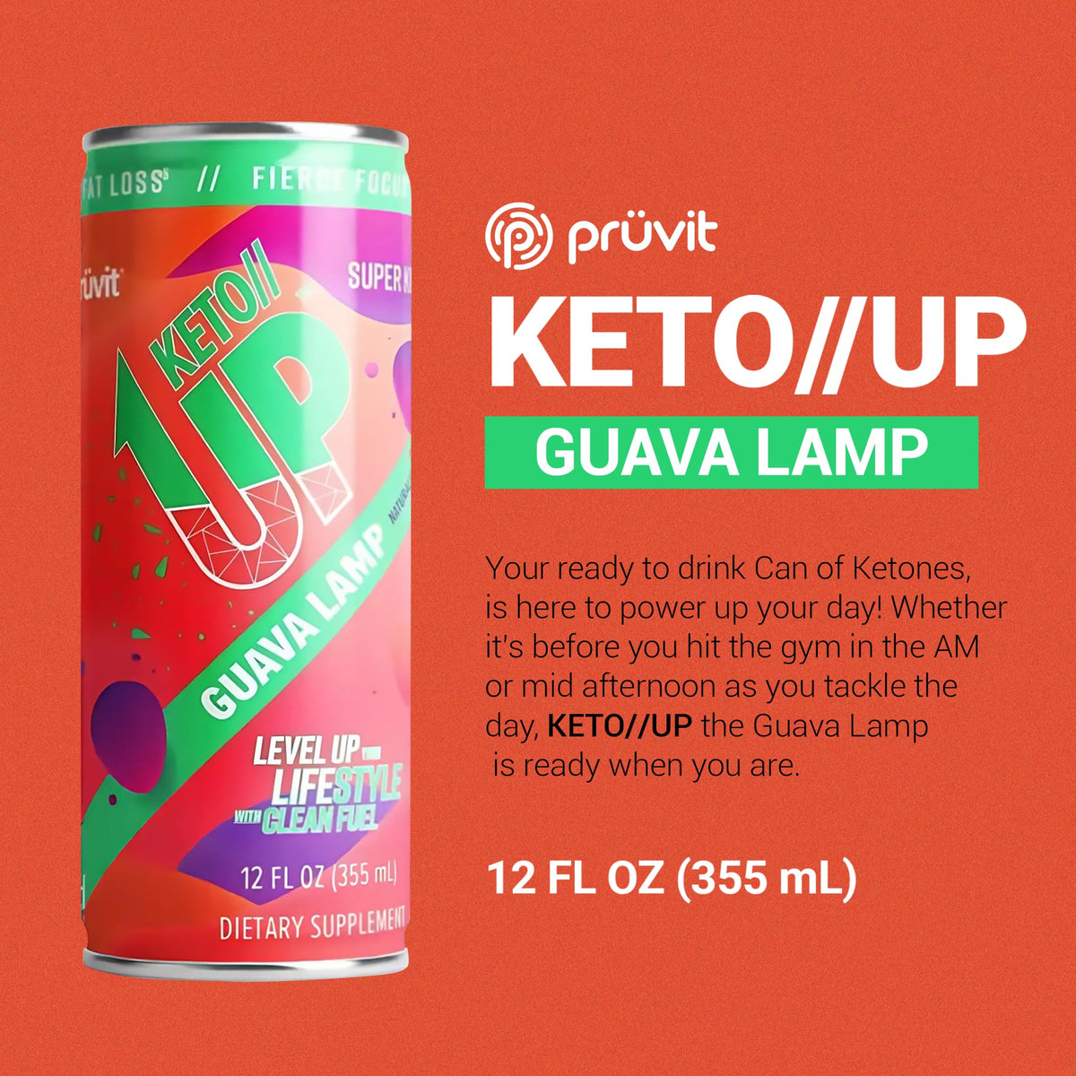 Guava Lamp //Up® Drink – Ready-to-Drink Ketones for Focus for Men and Women