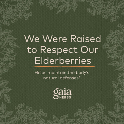 Gaia Herbs Black Elderberry (Sambucus Nigra) Extra Strength Gummies
