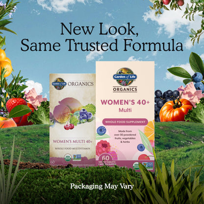 Garden of Life Organics Women 40+ Multivitamin, Vegan, 120 Tablets