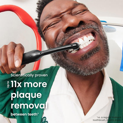 Quip Rev Oscillating Electric Toothbrush, Mirror Mount, Travel, Blue Stone