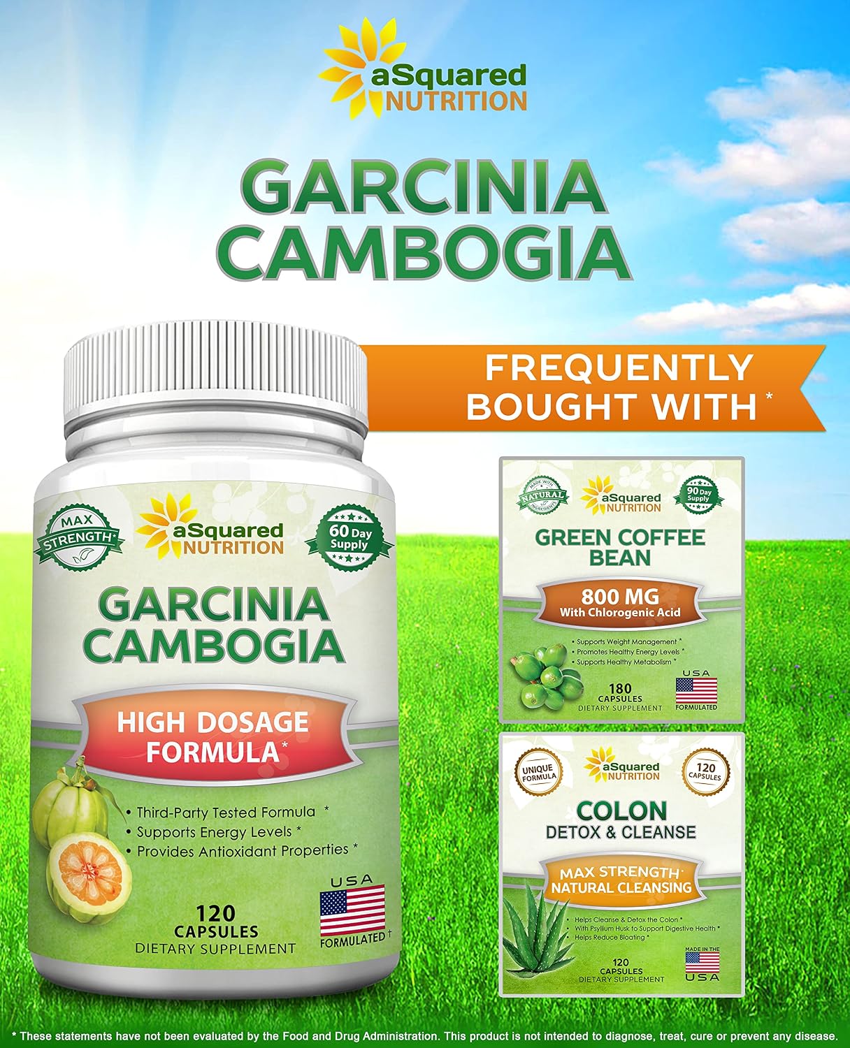 100% Pure Garcinia Cambogia Extract - 120 Capsules, Ultra High Strength HCA, Natural Weight Loss Diet Pills XT, Best Extreme Fat Burner Slim & Detox Max, Premium Blocker for Men & Women, Made in USA