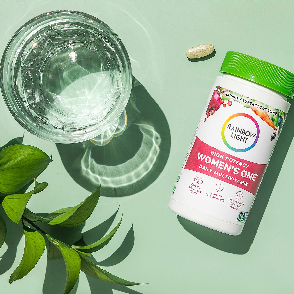 Rainbow Light Multivitamin for Women, Vitamin C, D & Zinc, Probiotics, Women’s One