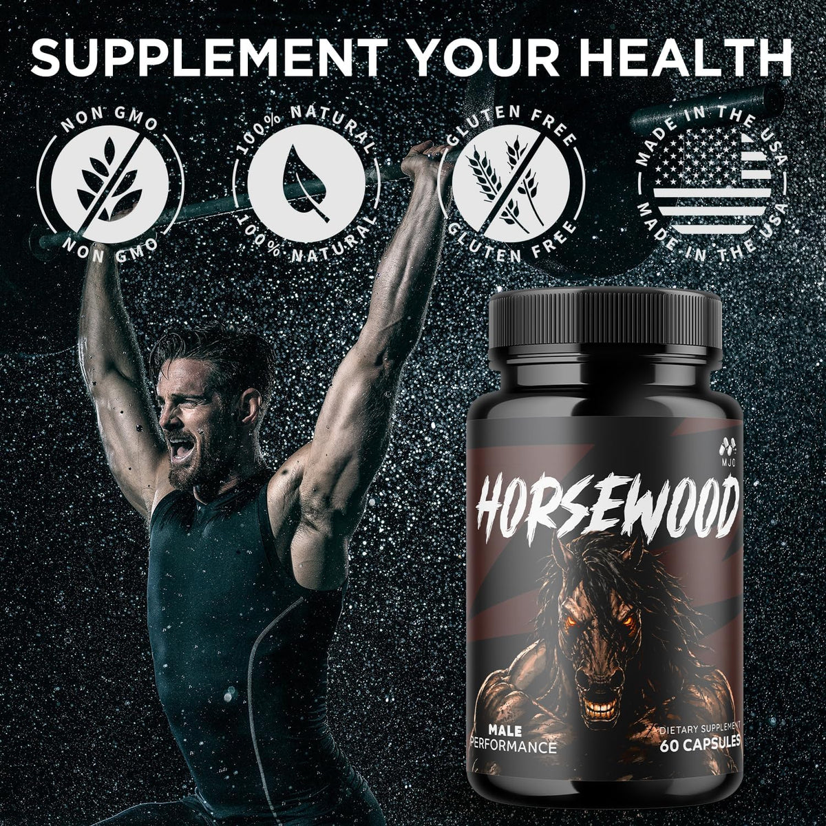 Horsewood Capsules, Official Horsewood Supplement Formula (60 Capsules)