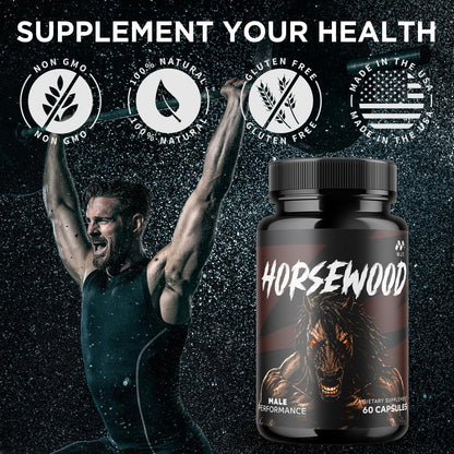 Horsewood Capsules, Official Horsewood Supplement Formula (60 Capsules)