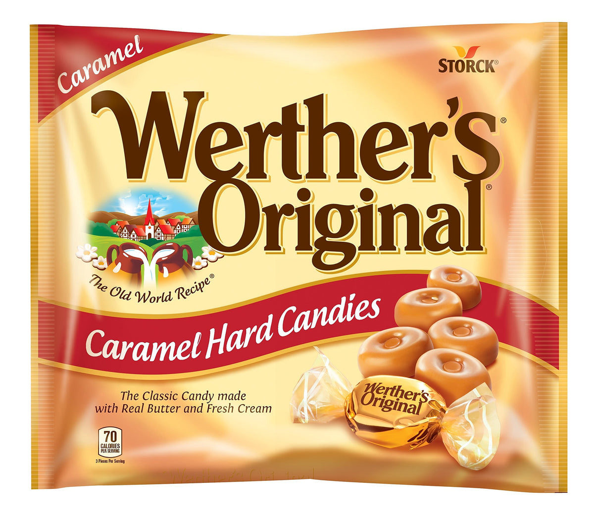 Werther's Original Sugar Free Hard Candies 1.46 Oz (3 Pack)