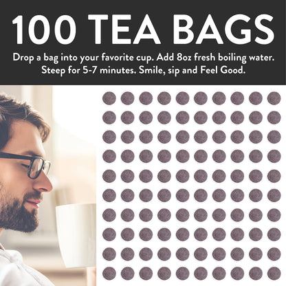 FGO Organic Hibiscus Tea, Eco-Conscious Tea Bags, 100 Count, Packaging May Vary