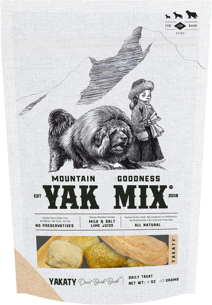 Yakaty Mix 4oz - Natural Himalayan Goodness Dog Chewy, Pop and Puff All in one Bag