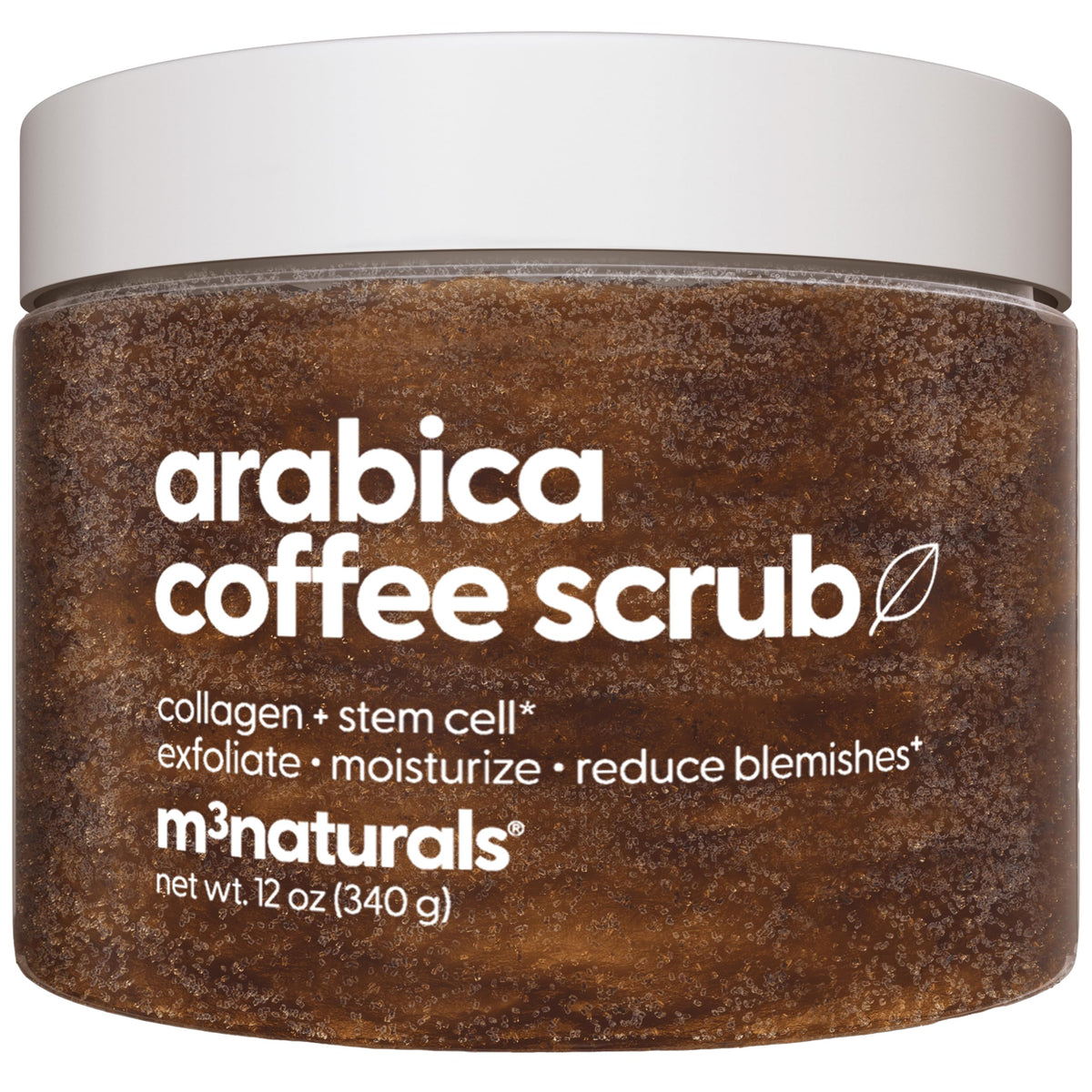 Himalayan Salt Scrub Face Foot & Body Exfoliator Infused with Collagen and Stem Cell Natural Exfoliating Salt Body Scrub for Toning Cellulite Skin Care by M3 Naturals
