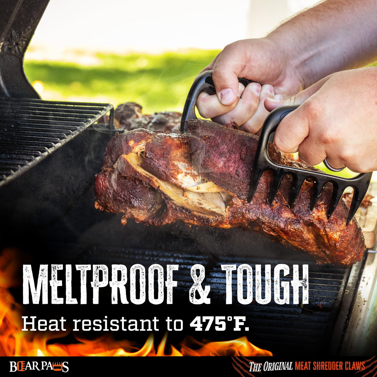 Bear Paws Meat Claws - The Original BBQ Meat Shredder Claws - Black