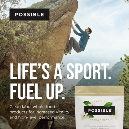 Possible Protein Powder Vanilla Bean - 20g of Vegan, Plant-Based Protein Mix - Non-GMO