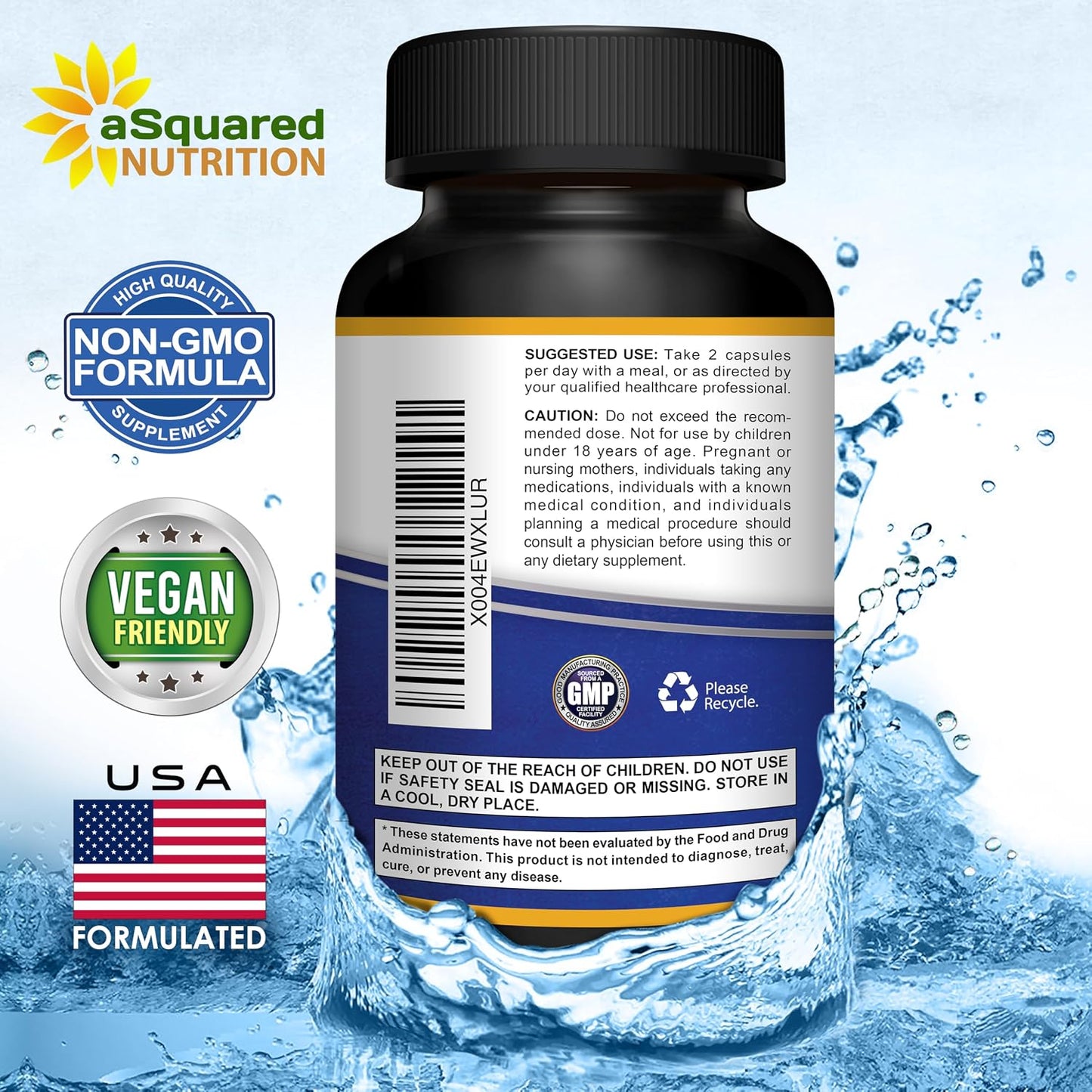 Glicinato de magnesio 1000mg con vitamina D3 y B6-500mg por cápsula - Suplemento complejo de magnesio elemental puro para el sueño, los músculos y la salud ósea - Reemplace gomitas, tabletas y polvo