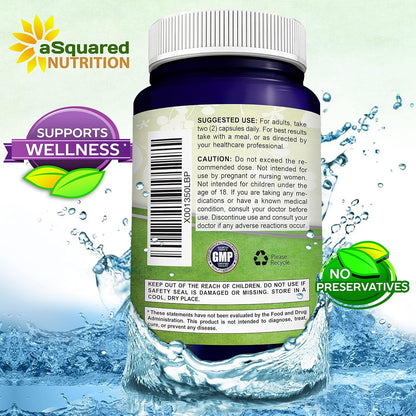 100% Natural Resveratrol Supplement - 1000mg Per Serving - 180 Capsules | Max Strength Antioxidant Polyphenols Complex - Trans-Resveratrol Pills for Heart Health - Pure Formula - 500mg Per Capsule