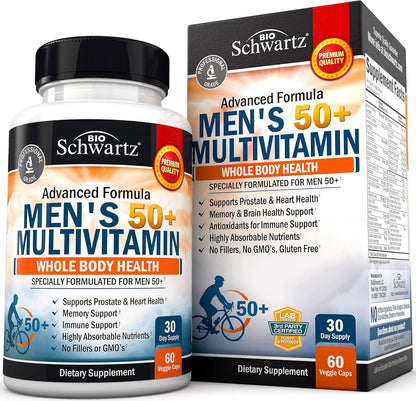 Once Daily Multivitamin for Men 50 and Over - Heart Health Support