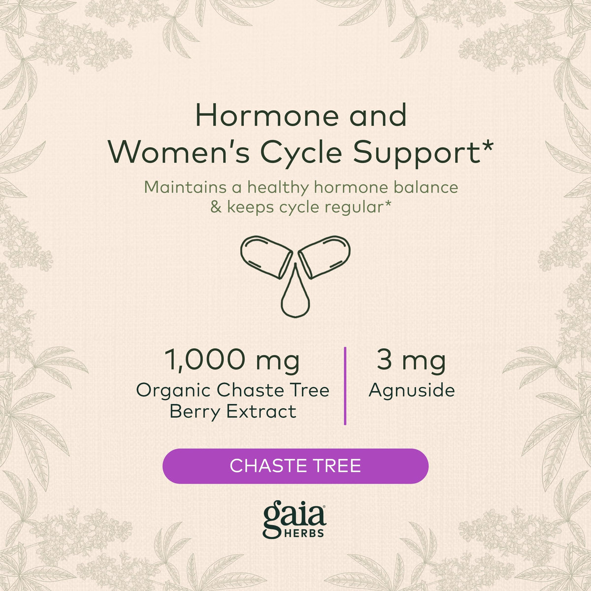 Gaia Herbs, Vitex Berry Vegan Liquid Phyto Capsules - PMS Support Supplement, Chaste Tree berry