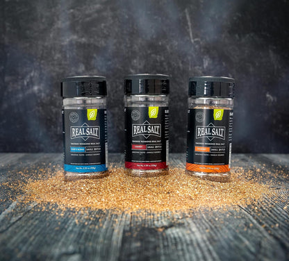 Smoked Redmond Real Salt – Natural Unrefined Gluten Free, Gift Set
