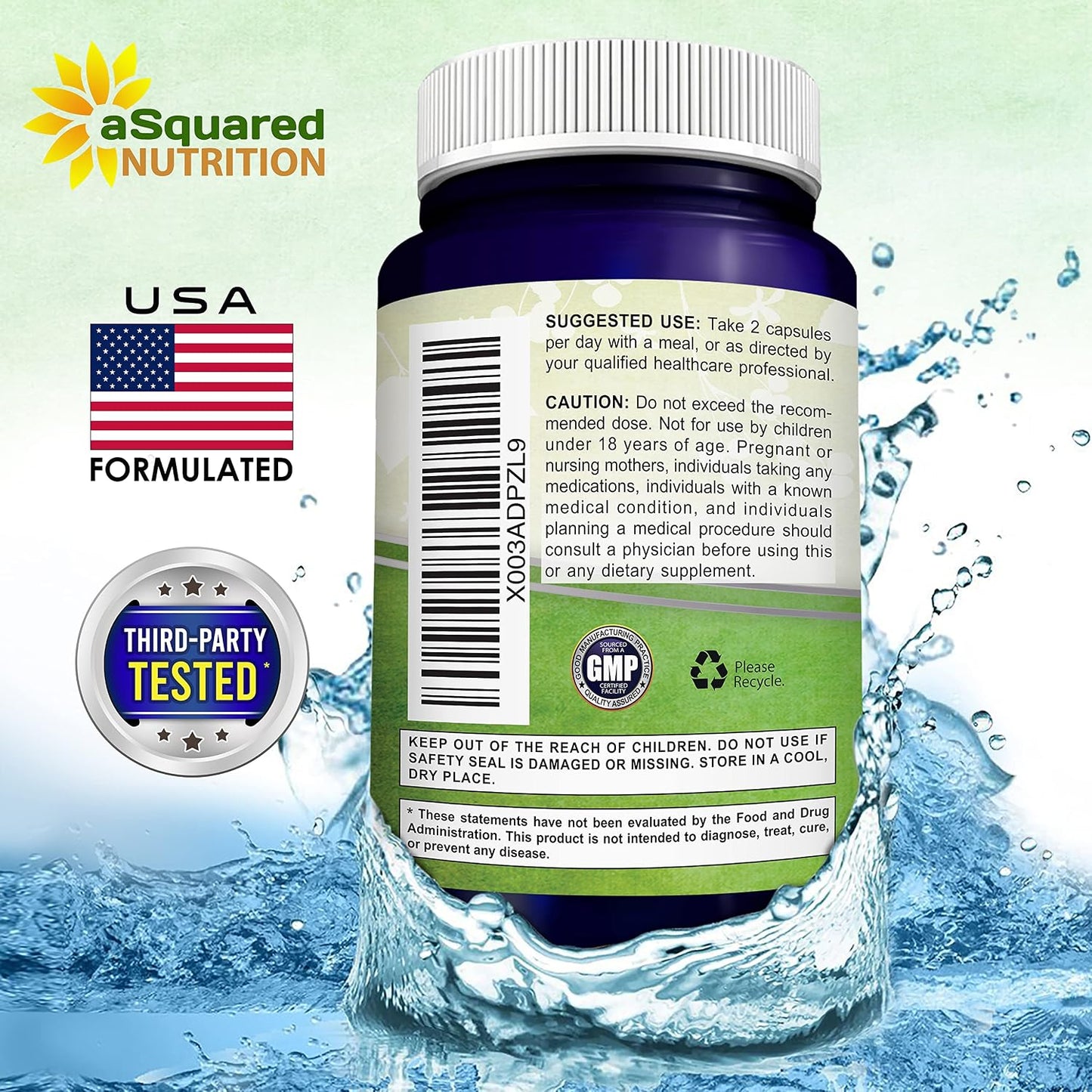 aSquared Nutrition Tongkat Ali 1500mg - 120 Capsules - Longjack (Eurycoma Longifolia) Extract Supplement & Long Jack Root Powder Pills - Tongkat Ali for Men & Women