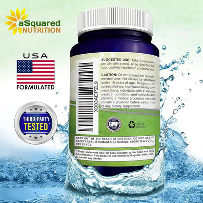 aSquared Nutrition Tongkat Ali 1500mg - 120 Capsules - Longjack (Eurycoma Longifolia) Extract Supplement & Long Jack Root Powder Pills - Tongkat Ali for Men & Women