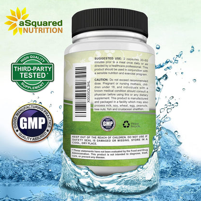 aSquared Nutrition Garcinia Cambogia - 1600mg/Serving - 180 Capsules | Standardized HCA Supplement - Natural Pure Extract Pills Alternative to Gummies, Drops, Tea & Powder